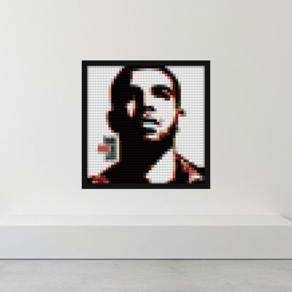 "Unique Thank Me Later Drake Wall Art Frame" building brick art | Compatible with LEGO-style bricks | Pixel Brick Art