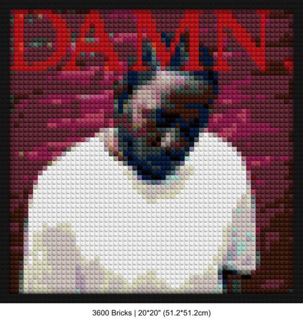 Hip Hop Art LEGO-style DIY wall decor | Compatible with LEGO-style bricks | Pixel Brick Art