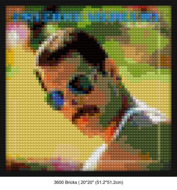 Queen band custom brick canvas | Compatible with LEGO-style bricks | Pixel Brick Art