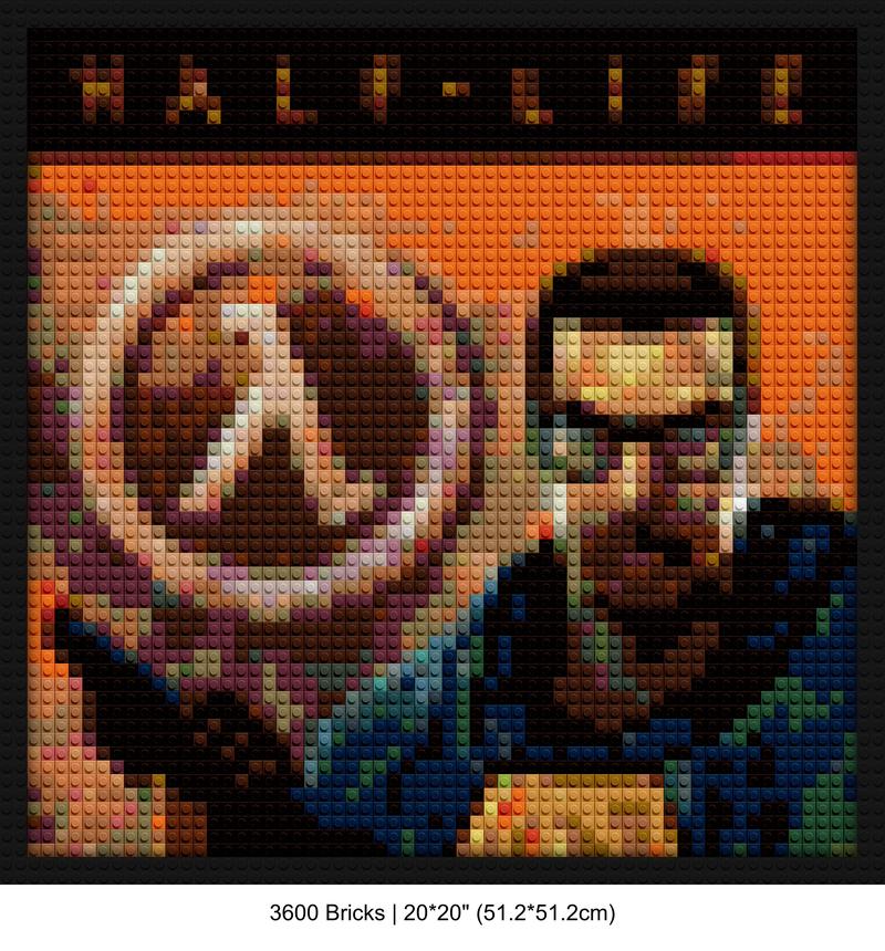 video game decor LEGO-style DIY wall decor | Compatible with LEGO-style bricks | Pixel Brick Art