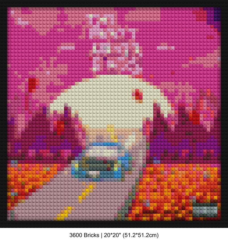 The Party Never Ends building brick art | Compatible with LEGO-style bricks | Pixel Brick Art
