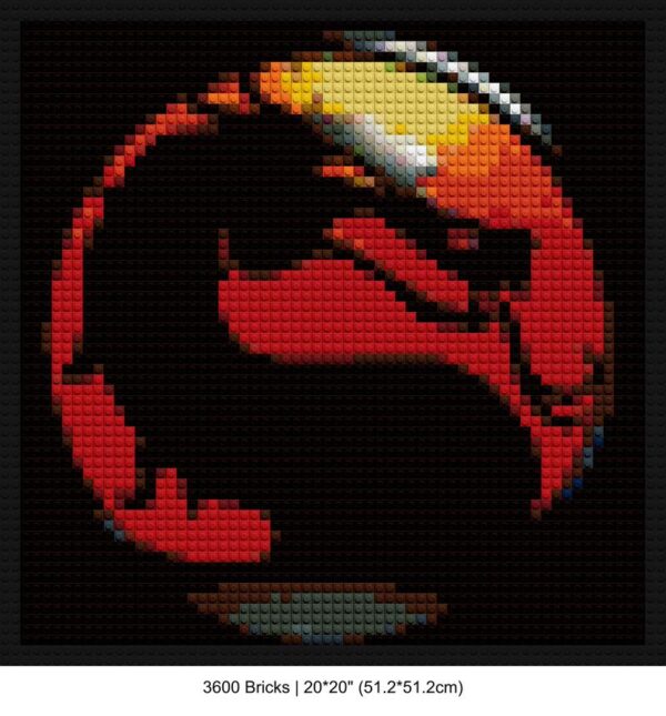 video game decor retro pixel brick art | Compatible with LEGO-style bricks | Pixel Brick Art