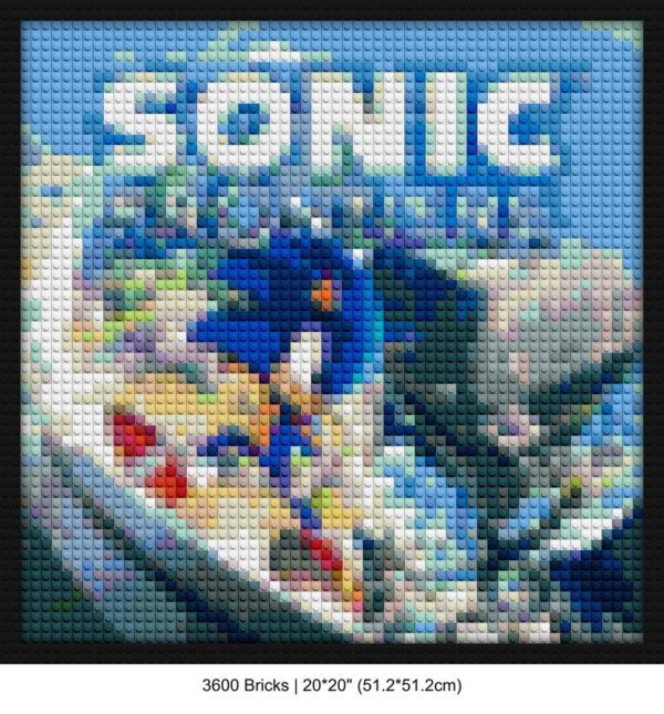 Video Game Art creative brick wall decor | Compatible with LEGO-style bricks | Pixel Brick Art