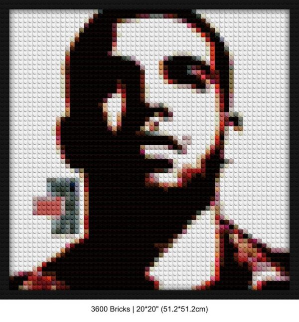 hip-hop art building brick art | Compatible with LEGO-style bricks | Pixel Brick Art