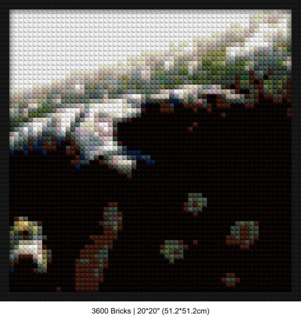 Withered album custom brick canvas | Compatible with LEGO-style bricks | Pixel Brick Art