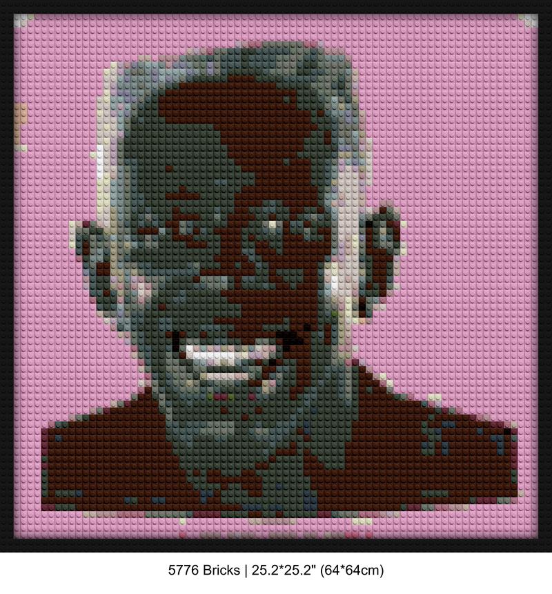 Hip Hop Music Kits brick block wall decor | Compatible with LEGO-style bricks | Pixel Brick Art