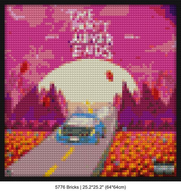 Hip Hop Art brick-inspired artwork | Compatible with LEGO-style bricks | Pixel Brick Art