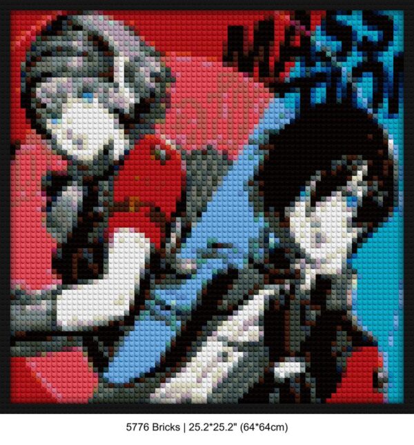 gaming wall decor LEGO-compatible mosaic kits | Compatible with LEGO-style bricks | Pixel Brick Art