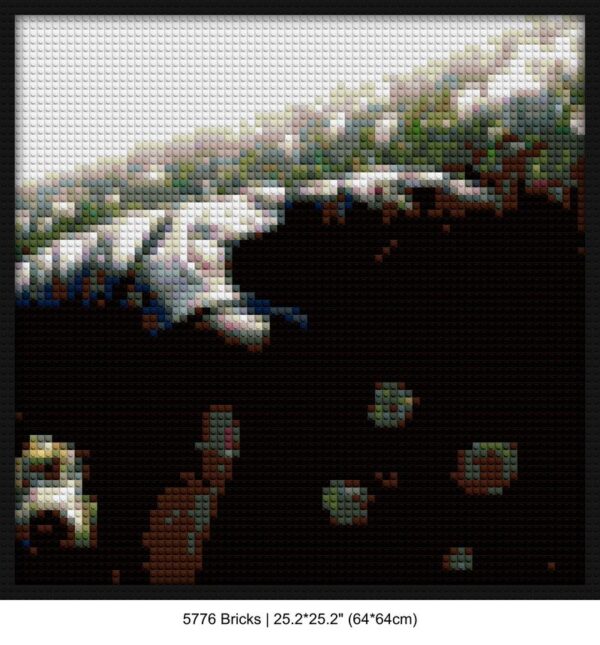pop culture art brick-inspired artwork | Compatible with LEGO-style bricks | Pixel Brick Art