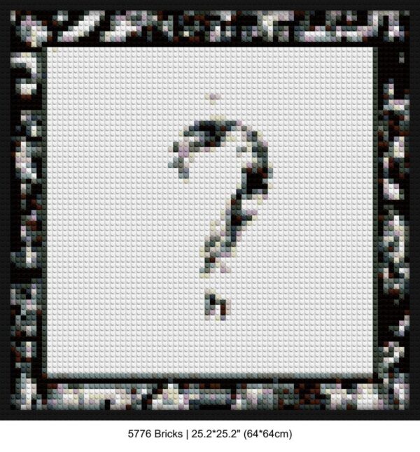 hip-hop decor brick-inspired artwork | Compatible with LEGO-style bricks | Pixel Brick Art