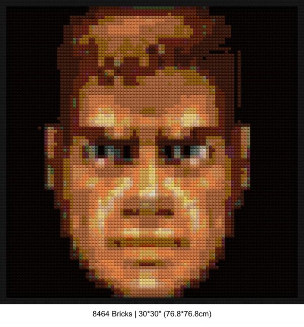 game room decor DIY interlocking bricks | Compatible with LEGO-style bricks | Pixel Brick Art