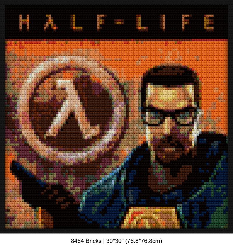 Valve Corporation creative brick wall decor | Compatible with LEGO-style bricks | Pixel Brick Art