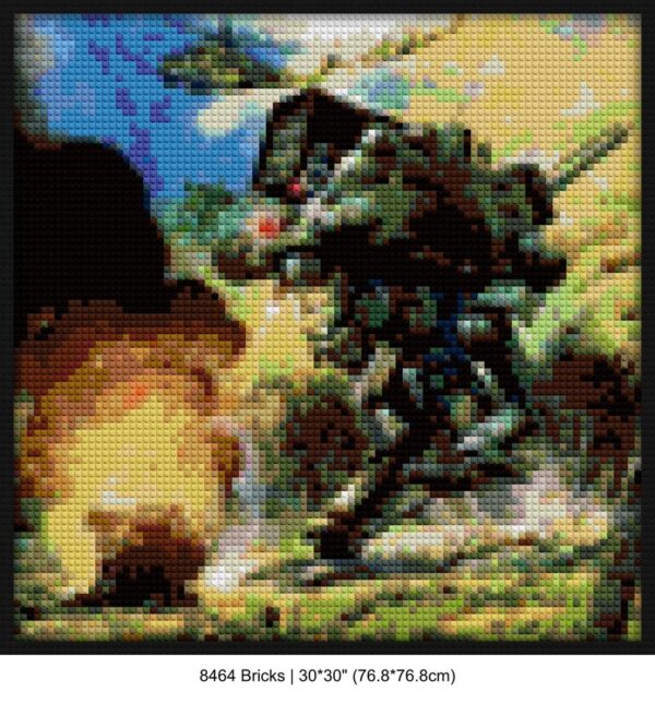 gaming collectibles brick mosaic art | Compatible with LEGO-style bricks | Pixel Brick Art
