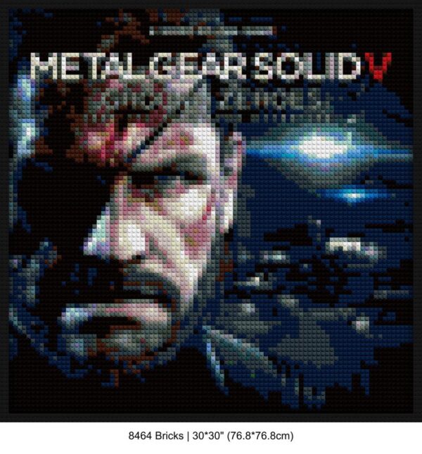 Hideo Kojima DIY pop culture bricks | Compatible with LEGO-style bricks | Pixel Brick Art