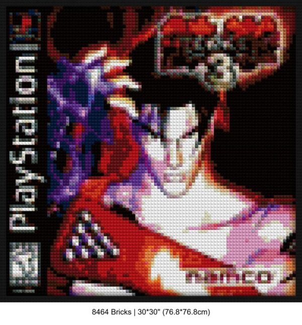 Fighting Games brick-inspired artwork | Compatible with LEGO-style bricks | Pixel Brick Art