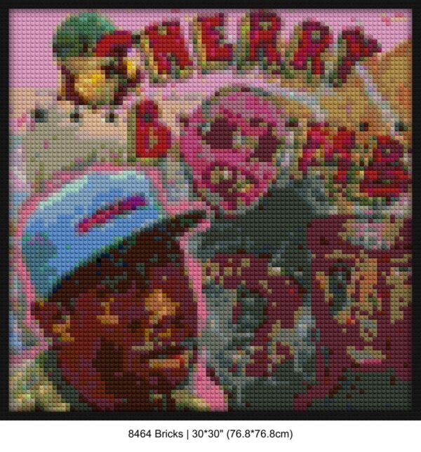 Rap Culture Decor pixel brick art | Compatible with LEGO-style bricks | Pixel Brick Art