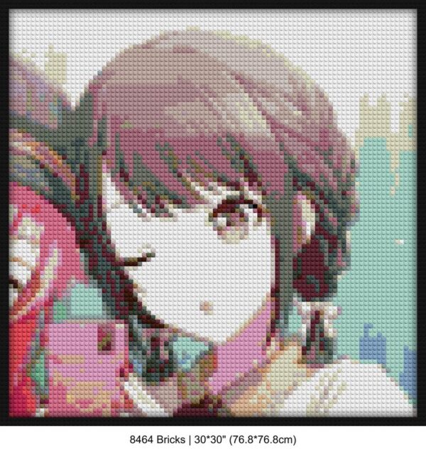 Virtual Singer DIY brick mosaic | Compatible with LEGO-style bricks | Pixel Brick Art