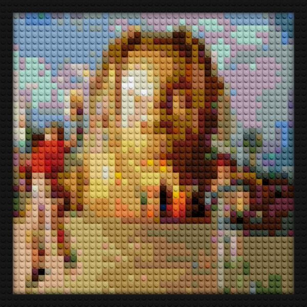 AstroWorld Album Cover custom brick portraits
