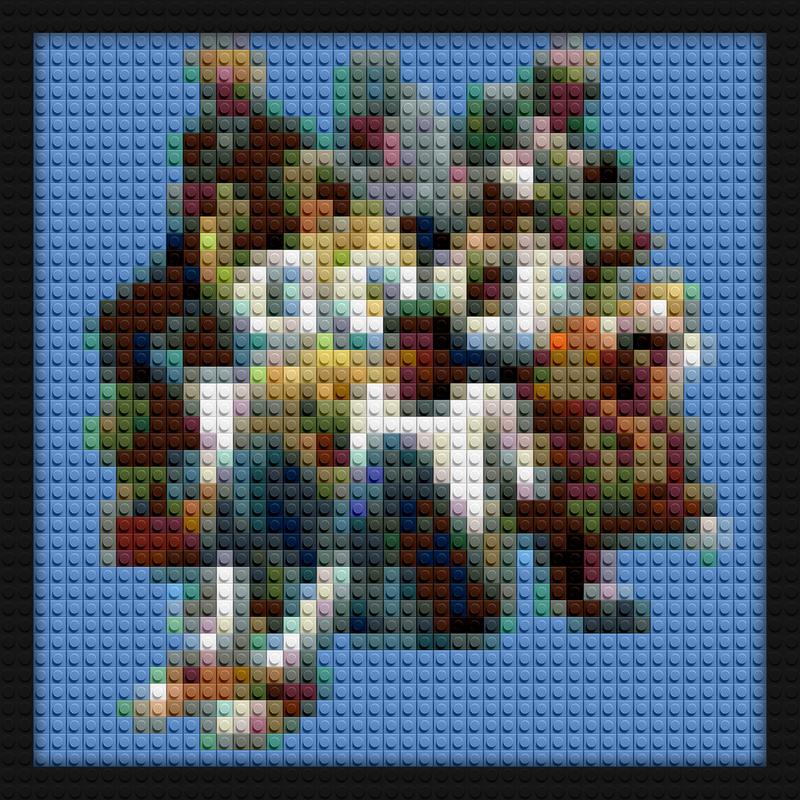 Golf Tyler The Creator Collage creative brick wall decor | Compatible with LEGO-style bricks | Pixel Brick Art