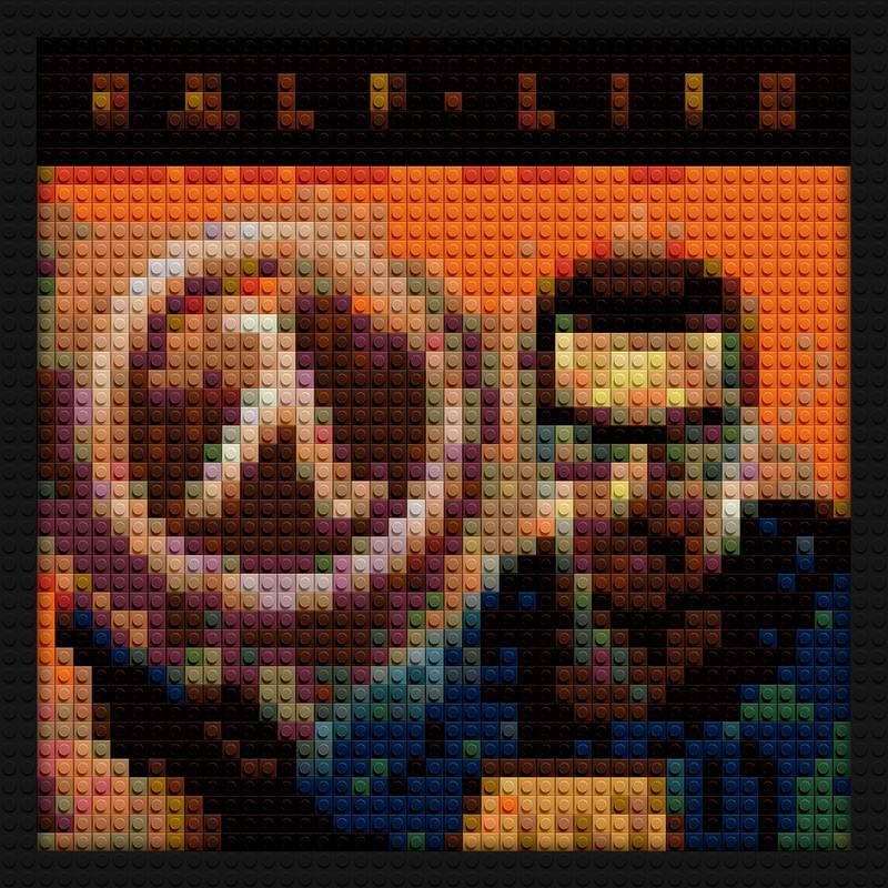 Half Life 1 Cover creative brick wall decor | Compatible with LEGO-style bricks | Pixel Brick Art