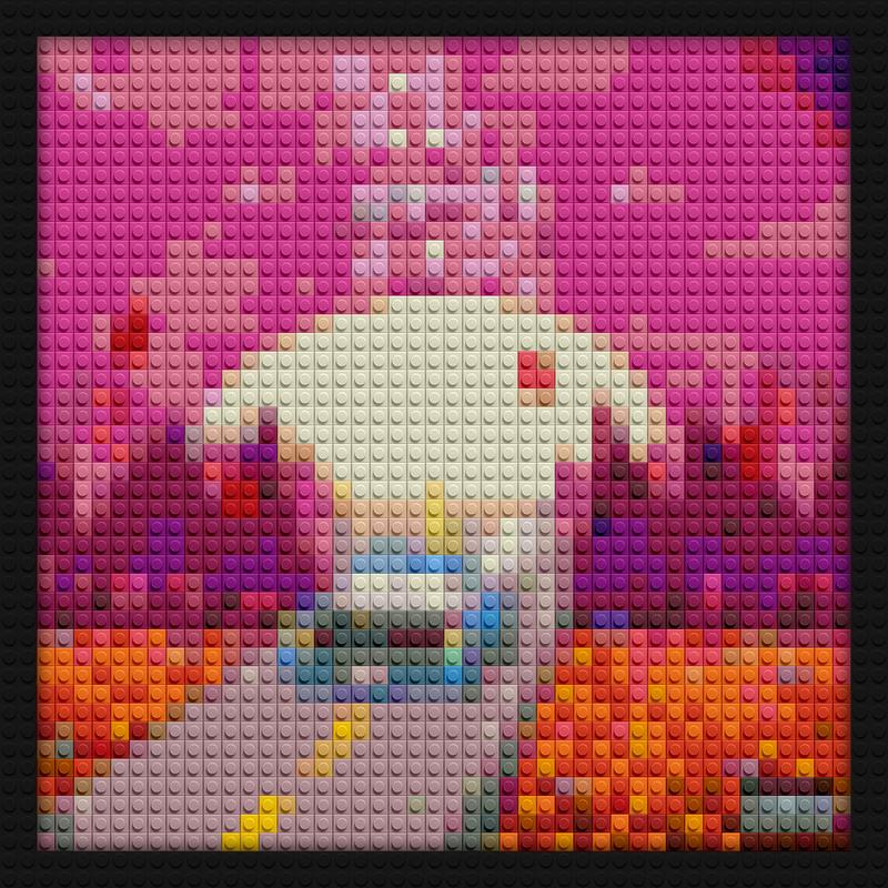 Juice Wrld Fan Art The Party Never Ends diy interlocking bricks | Compatible with LEGO-style bricks | Pixel Brick Art