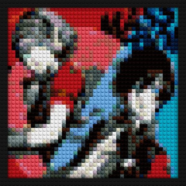 Persona 3 Reload Cover brick building wall art