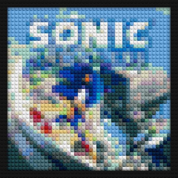 Sonic Frontiers Cover handmade brick mosaics