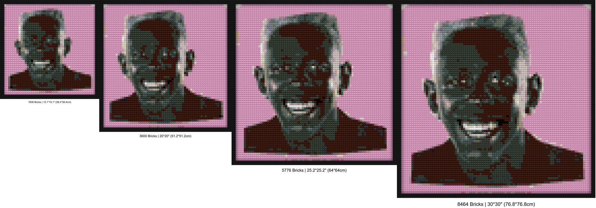 "Igor Tyler Album Cover Wall Art Frame Kit" brick block wall decor | Compatible with LEGO-style bricks | Pixel Brick Art