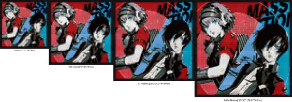 "Persona 3 Reload Cover Wall Art Frame - Stylish Decor" LEGO-compatible mosaic kits | Compatible with LEGO-style bricks | Pixel Brick Art