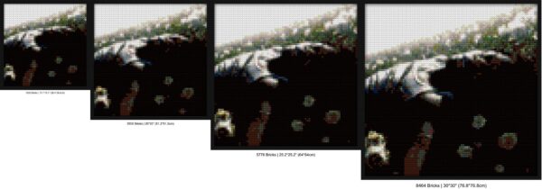 "Withered d4vd Lego-Inspired Art Frame | Limited Edition" brick-inspired artwork | Compatible with LEGO-style bricks | Pixel Brick Art