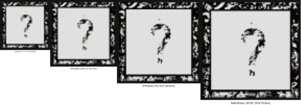 "XXXTentacion Album-Inspired Wall Art Frame" brick-inspired artwork | Compatible with LEGO-style bricks | Pixel Brick Art