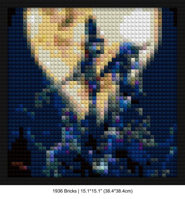 Kingdom Hearts Art brick-based pixel art | Compatible with LEGO-style bricks | Pixel Brick Art