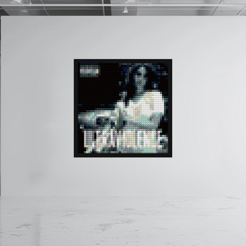 "Lana Del Rey Ultraviolence Wall Art Frame - Limited Edition" brick-building wall art | Compatible with LEGO-style bricks | Pixel Brick Art
