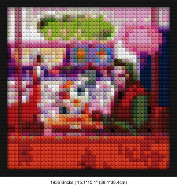 vinyl record art LEGO-style bricks art | Compatible with LEGO-style bricks | Pixel Brick Art