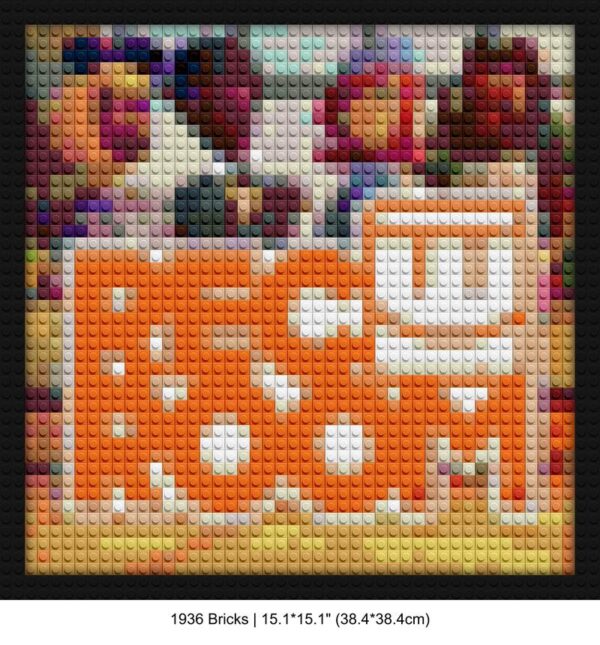 video game wall art DIY brick mosaic | Compatible with LEGO-style bricks | Pixel Brick Art