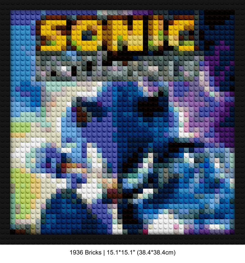 Sonic Unleashed LEGO LEGO-style DIY wall decor | Compatible with LEGO-style bricks | Pixel Brick Art