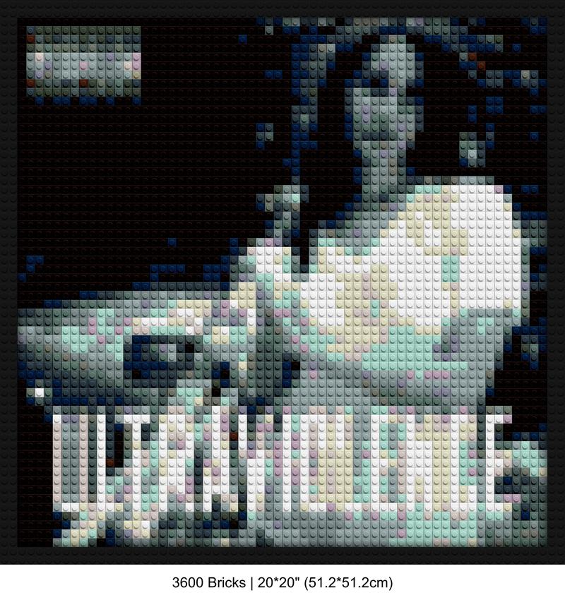 Ultraviolence Album brick-building wall art | Compatible with LEGO-style bricks | Pixel Brick Art
