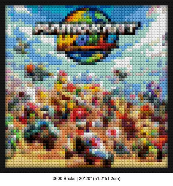 Nintendo Switch Racing DIY brick mosaic | Compatible with LEGO-style bricks | Pixel Brick Art