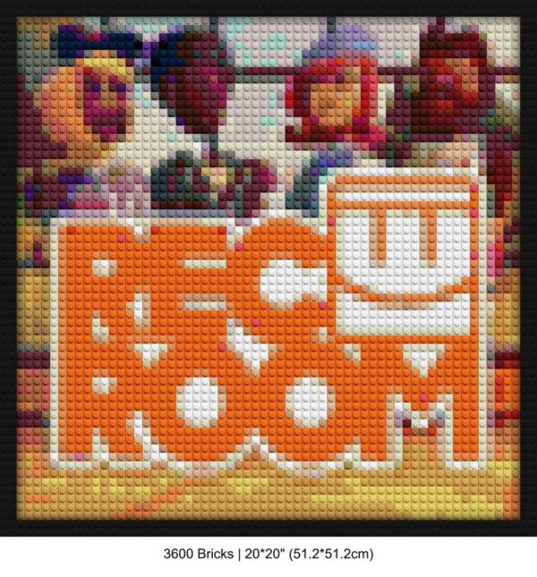 arcade room decor creative brick wall decor | Compatible with LEGO-style bricks | Pixel Brick Art
