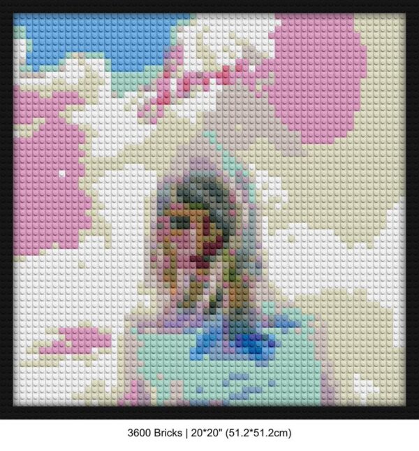 Lover Album brick wall art | Compatible with LEGO-style bricks | Pixel Brick Art