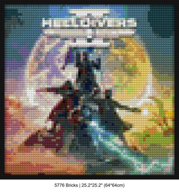 Game Cover Design brick mosaic art | Compatible with LEGO-style bricks | Pixel Brick Art