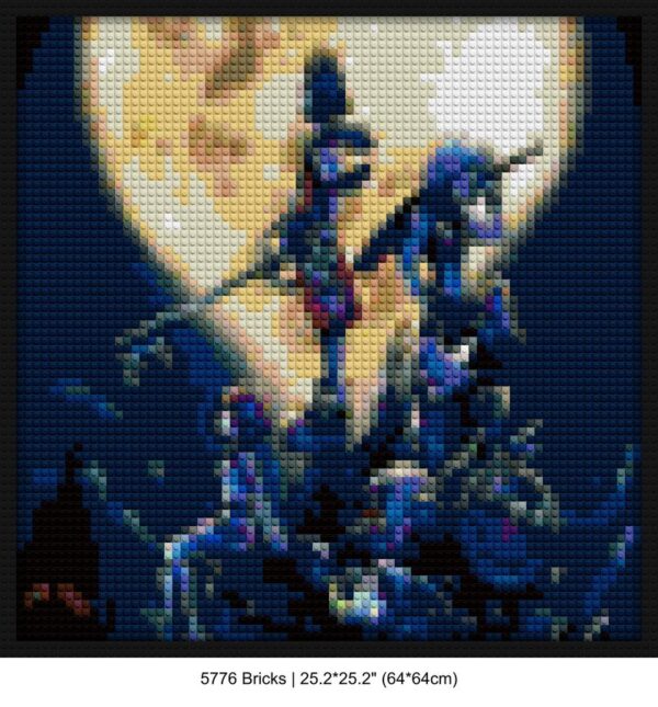 Pixel Art Games DIY pixel mosaic | Compatible with LEGO-style bricks | Pixel Brick Art