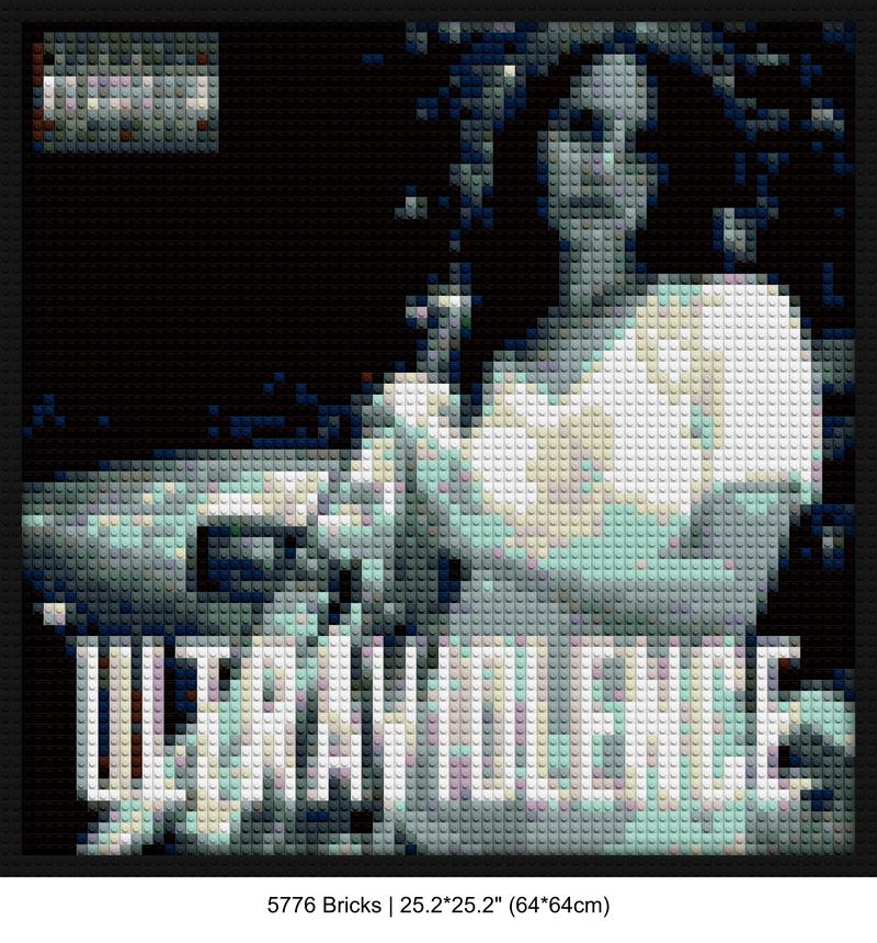 Music Wall Art interlocking brick mosaic | Compatible with LEGO-style bricks | Pixel Brick Art