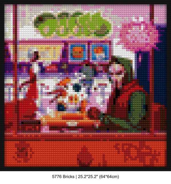 music album covers brick mosaic art | Compatible with LEGO-style bricks | Pixel Brick Art
