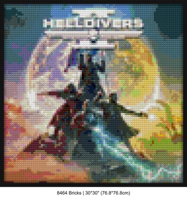 Gamer Decor DIY interlocking bricks | Compatible with LEGO-style bricks | Pixel Brick Art