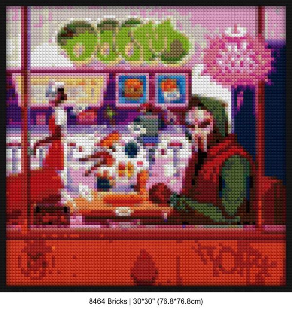classic video games LEGO-style bricks art | Compatible with LEGO-style bricks | Pixel Brick Art