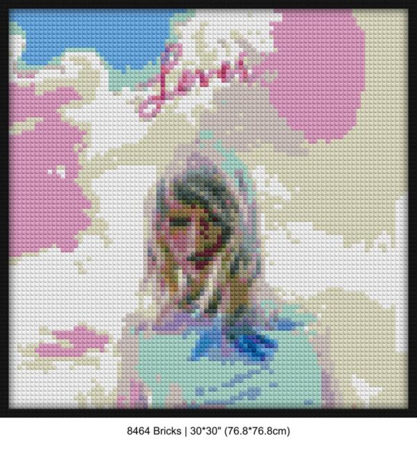 Pop Music handmade brick mosaics | Compatible with LEGO-style bricks | Pixel Brick Art