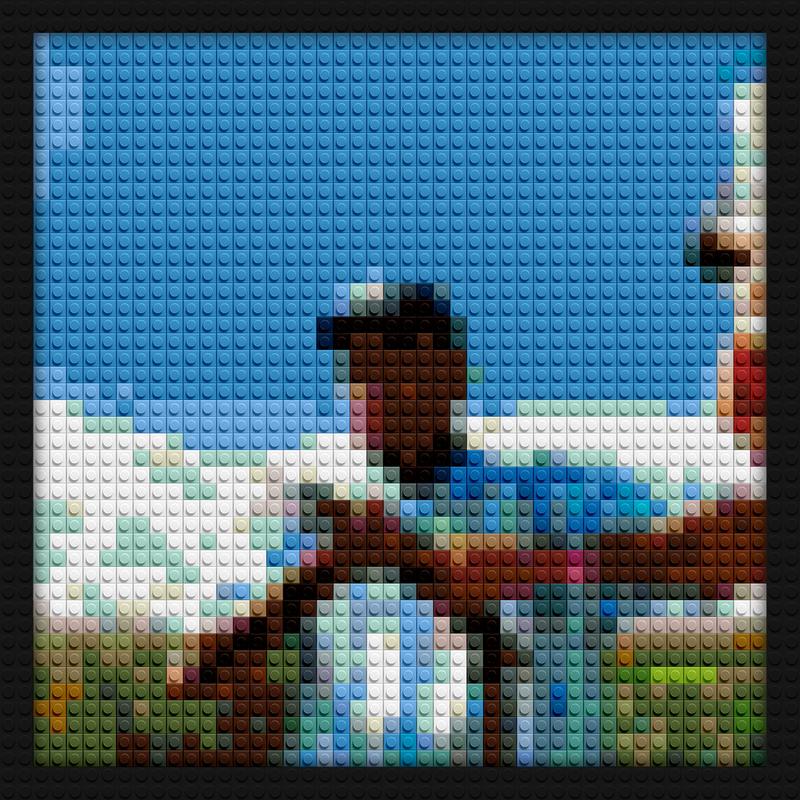 Best Interest Tyler Lego creative brick wall decor | Compatible with LEGO-style bricks | Pixel Brick Art
