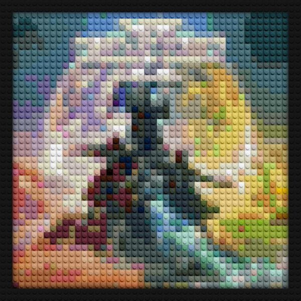 Hell Divers 2 Game Cover handmade brick mosaics