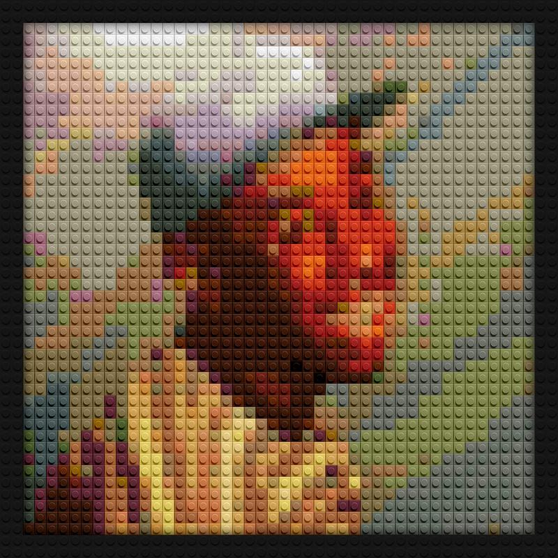 Tyler The Creator Wold Lego handmade brick mosaics | Compatible with LEGO-style bricks | Pixel Brick Art